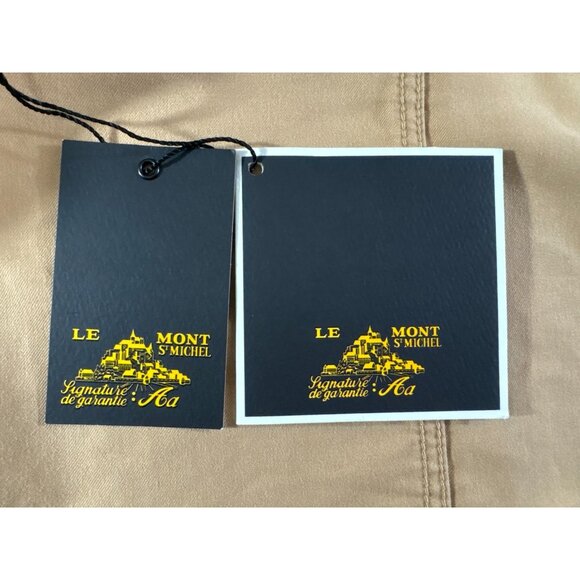 Le Mont St Michel cotton Chore Work Jacket size 36 US 4 color Kraft NWT  $335 - Picture 4 of 11